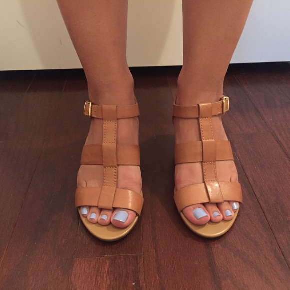 Franco Sarto Tan Wedges