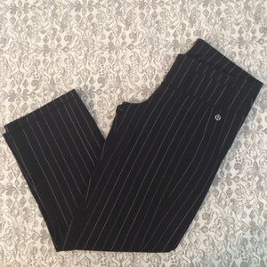 Lululemon pinstripe capri