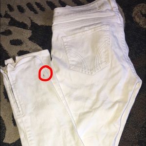 Hollister white jeans