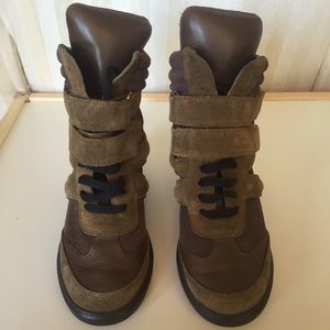 Monika Chiang hi top wedge sneakers sz6