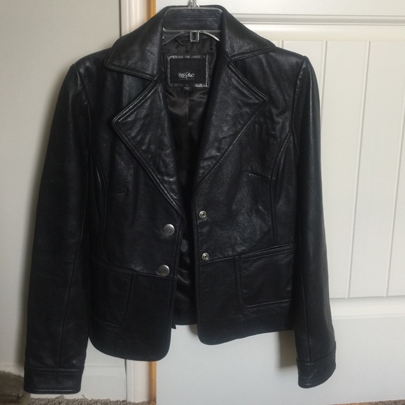 Mossimo 100% Leather Jacket Size S