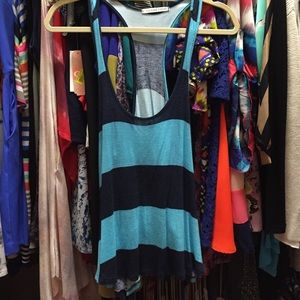 Tank can be used as a cute bathing suit coverup