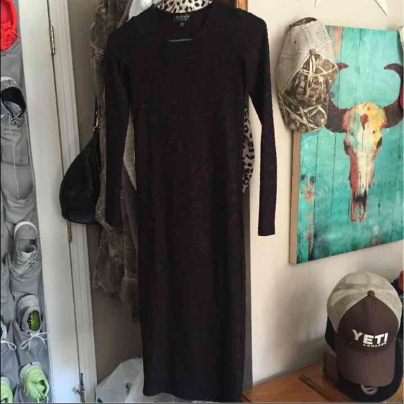 Body con calf length dress top shop