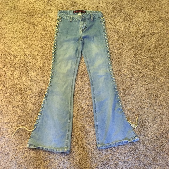mudd lace up jeans