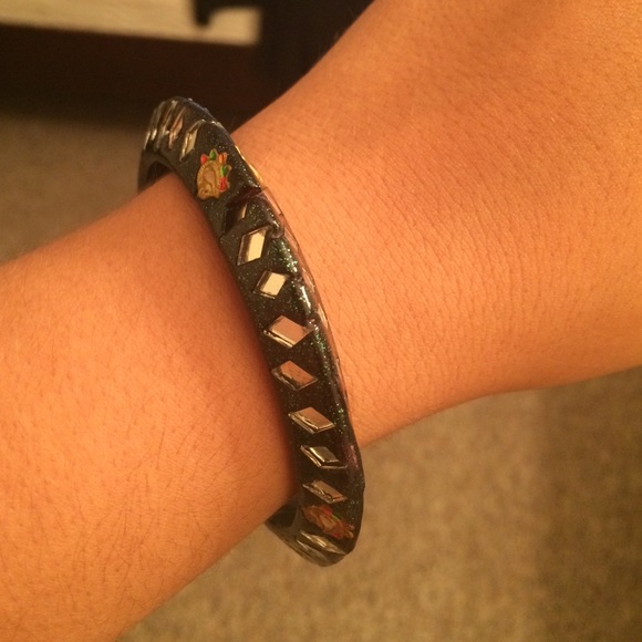Sparkly Green and Gold Bracelet