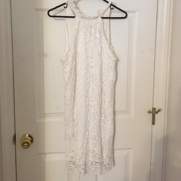White lace dress