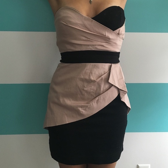 Asos blush and black dress. Never worn.