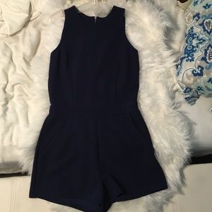 Chic Navy Romper