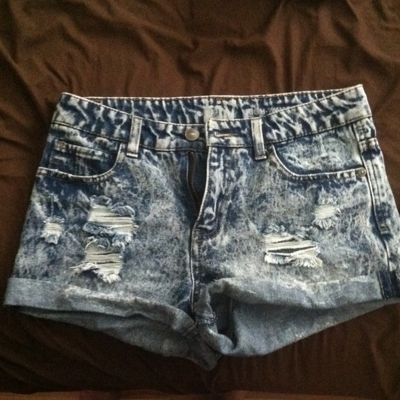 High waisted Jean shorts