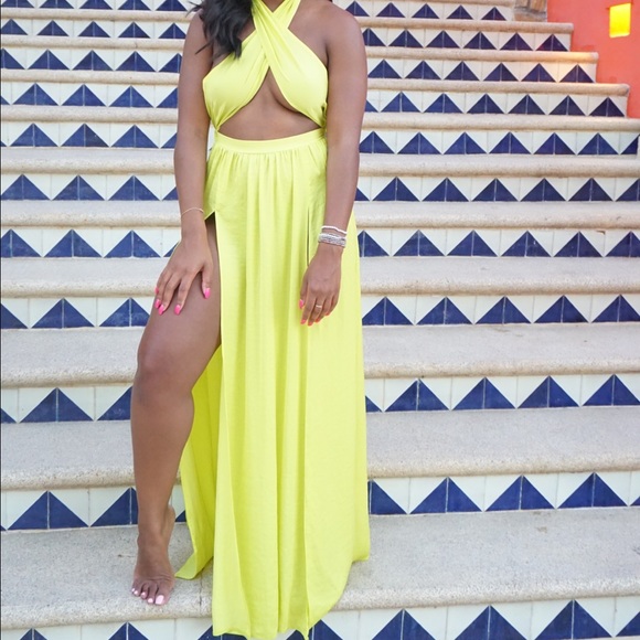 Missguided beach dress with double slit