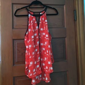 NWOT Orange tank top
