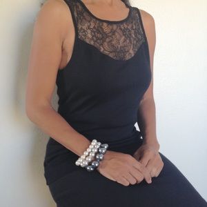 Express Black Lace Top💟