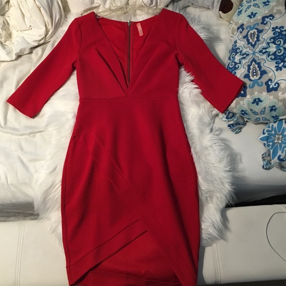 3/4 Sleeve Mini Dress