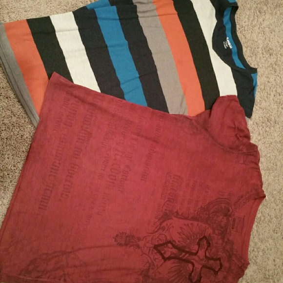 Mens Rue 21 short sleeved tops Carbon XL