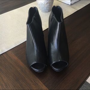 Torrid Leather Ankle Bootie Wedges