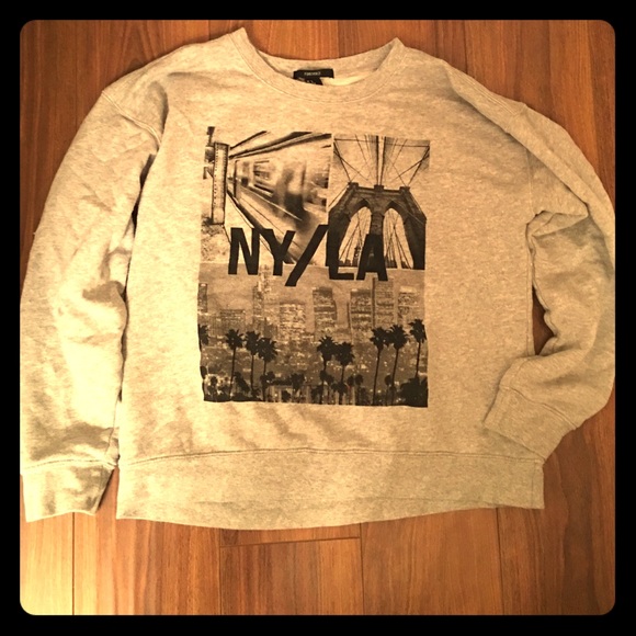 Oversized NY/LA sweatshirt