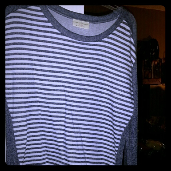 Gray and white sweater.....