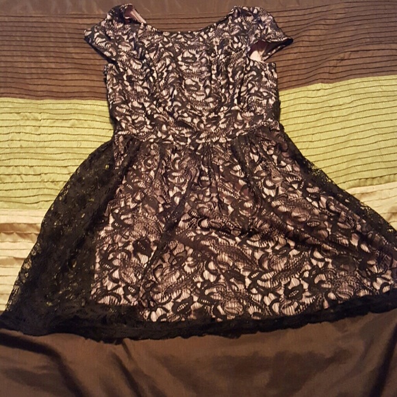 Black and purple dress