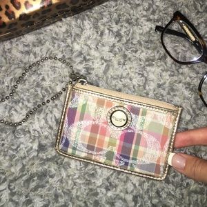 Coach keychain/card holder