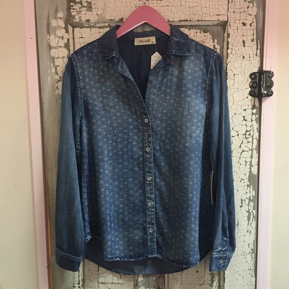 Bella Dahl Vintage Dot Denim Top