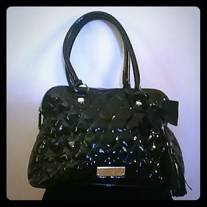 Sale! Betsey Johnson Black Quilted Hearts Purse