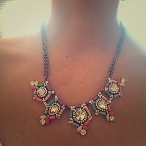 Colorful statement necklace