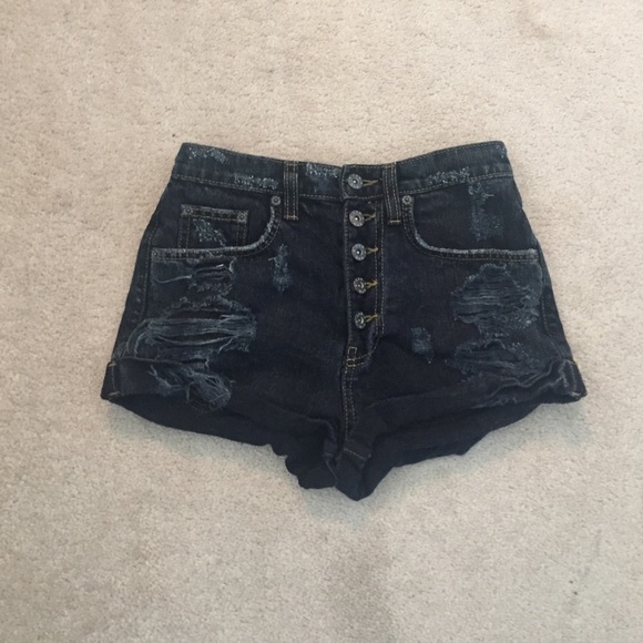 CAR MAR HI RISE JEAN SHORTS - Picture 1 of 2