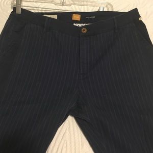 hyphen pinstripe trousers