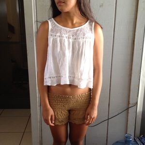 Crochet crop open back top boho bohemian