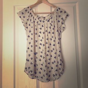 White blouse with black bows