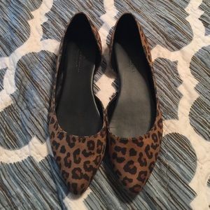 Leopard print flats
