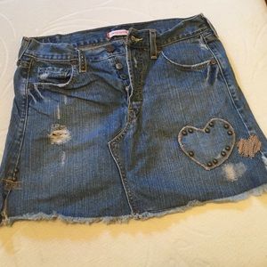 Levi denim mini skirt