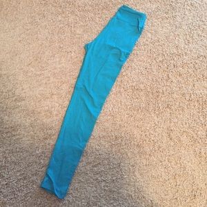 Lularoe bright blue one size leggings-new