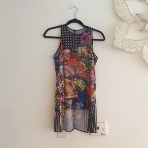 New Clover Canyon printed top size xs