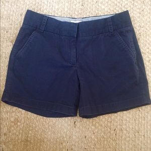 J. Crew Navy Chino shorts (5")
