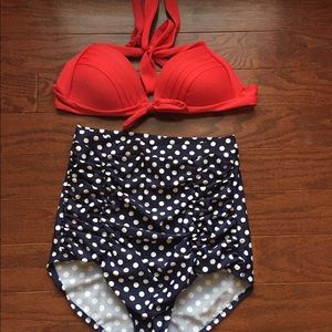 Retro high waist bikini