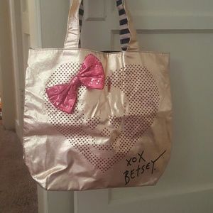 Betsey Johnson Tote  skull hearts bow