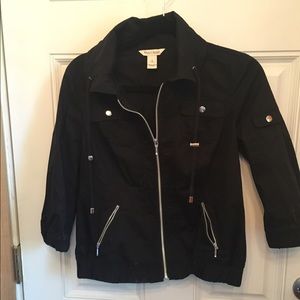 White House Black Market black zippered jacket!