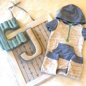 Infant boys hooded jumper