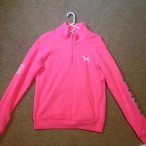 Victoria Secret PINK Half Zip( RARE!)