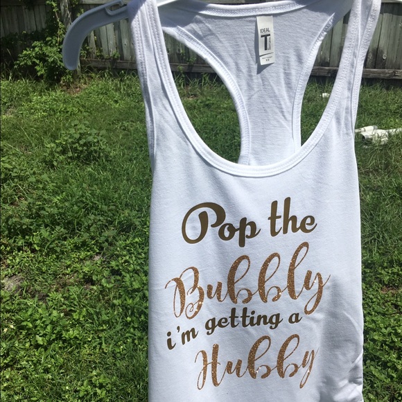 Bride to be glitter tank