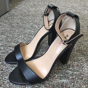 Justfab black high heels