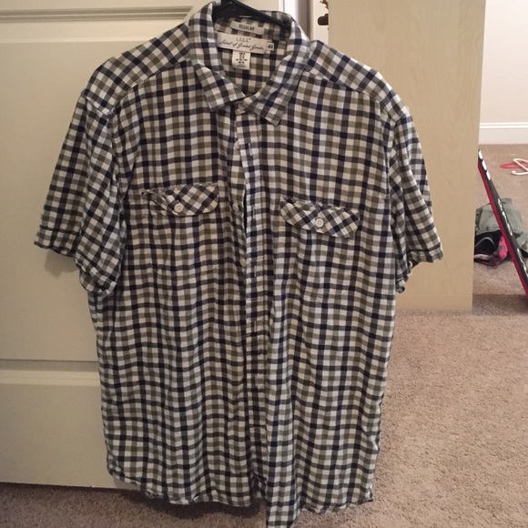 Men's H&M Short Sleeve Button Up XL - Picture 1 of 4