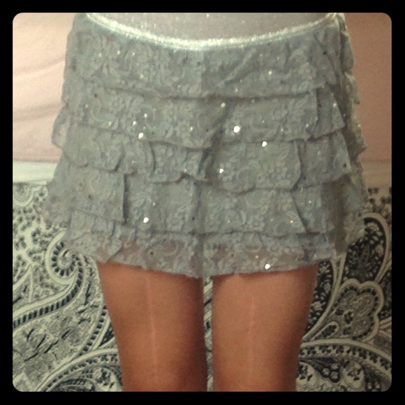 Grey sparked skirt