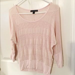 Light pink striped shirt, size small