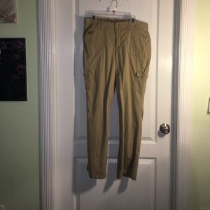 khaki/ cargo pants w stretchy waistband