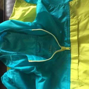 L.L. Bean girls rain pullover