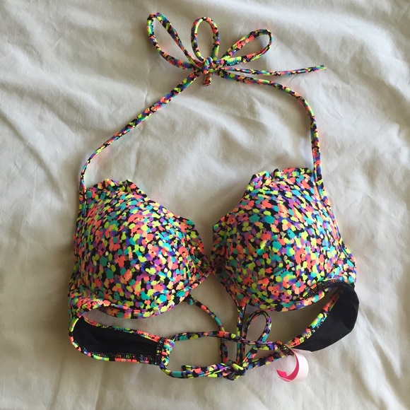 Victoria secret swim colorful bright top :)