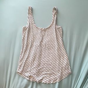 Black and White Heart Tank Top