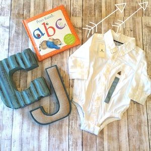 NEW Infant boys onesie dress button up